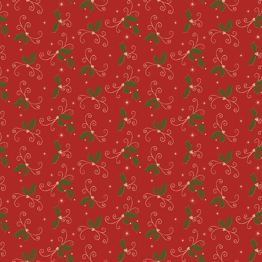 Christmas Greetings (Sandy Gervais) - Holly - Riley Blake Designs