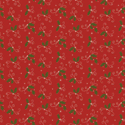 Christmas Greetings (Sandy Gervais) - Holly - Riley Blake Designs
