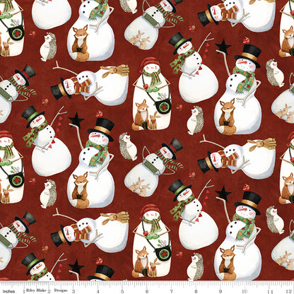 Northern Christmas (Teresa Kogut) - Red Snowmen - Riley Blake Designs