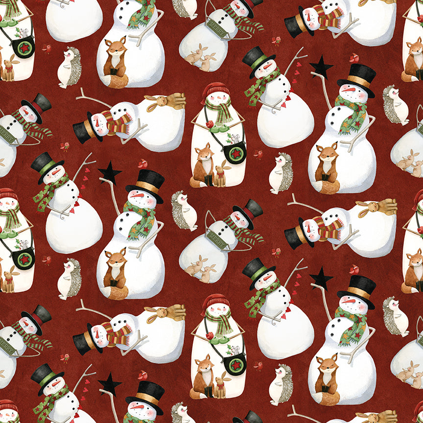 Northern Christmas (Teresa Kogut) - Red Snowmen - Riley Blake Designs