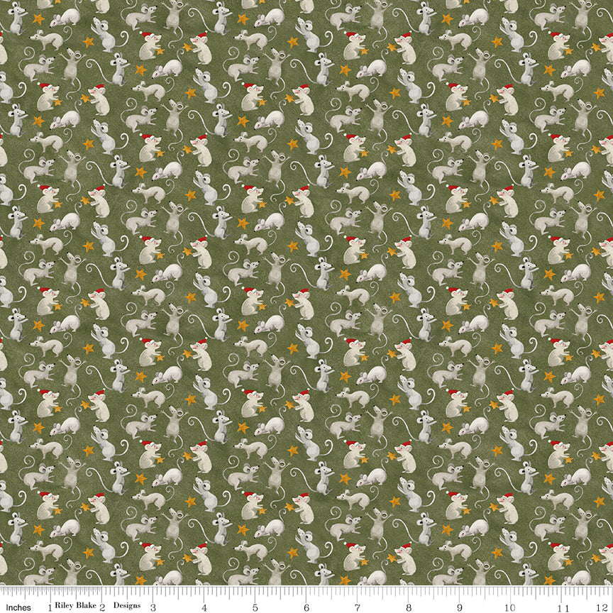 Northern Christmas (Teresa Kogut) - Souris Vert - Riley Blake Designs