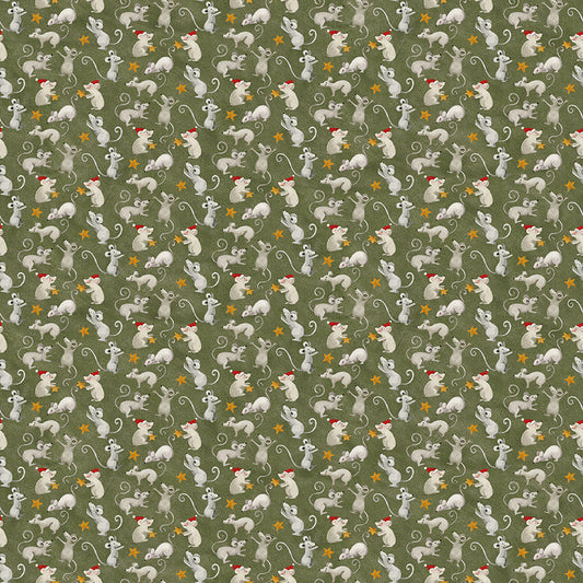 Northern Christmas (Teresa Kogut) - Souris Vert - Riley Blake Designs