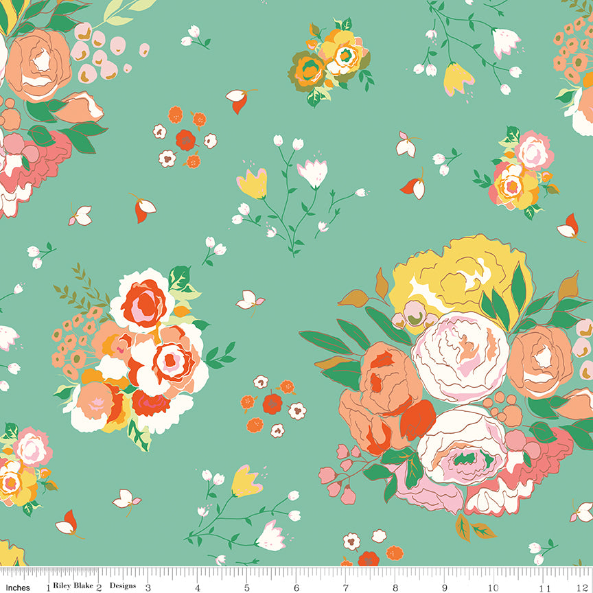 **PRÉCOMMANDE**  Cotton Nook - Main (Seaglass) - Minki Kim (Riley Blake Designs)