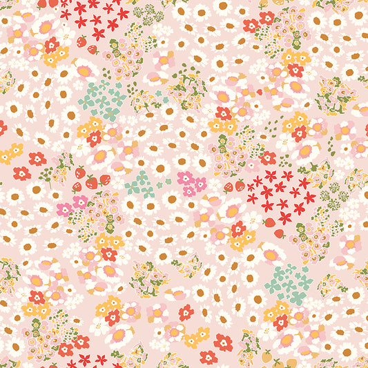 **PRE-ORDER** Cotton Nook - Flowerbed (Blush) - Minki Kim (Riley Blake Designs)