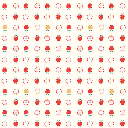**PRÉCOMMANDE**  Cotton Nook - Apples (Vintage White) - Minki Kim (Riley Blake Designs)