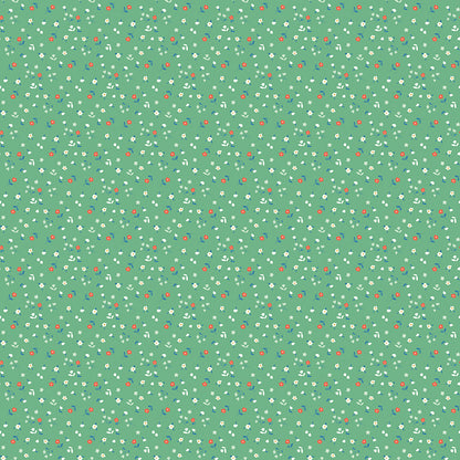 **PRÉCOMMANDE** Cotton Nook - Flowers (Green) - Minki Kim (Riley Blake Designs)