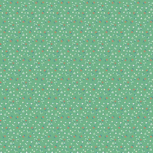 **PRE-ORDER** Cotton Nook - Flowers (Green) - Minki Kim (Riley Blake Designs)