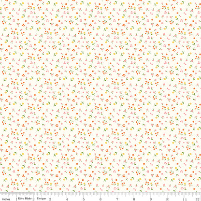 **PRÉCOMMANDE** Cotton Nook - Flowers (Vintage White) - Minki Kim (Riley Blake Designs)