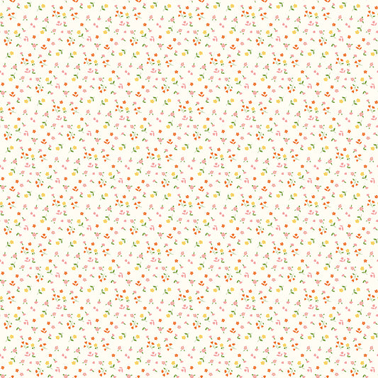 **PRE-ORDER** Cotton Nook - Flowers (Vintage White) - Minki Kim (Riley Blake Designs)