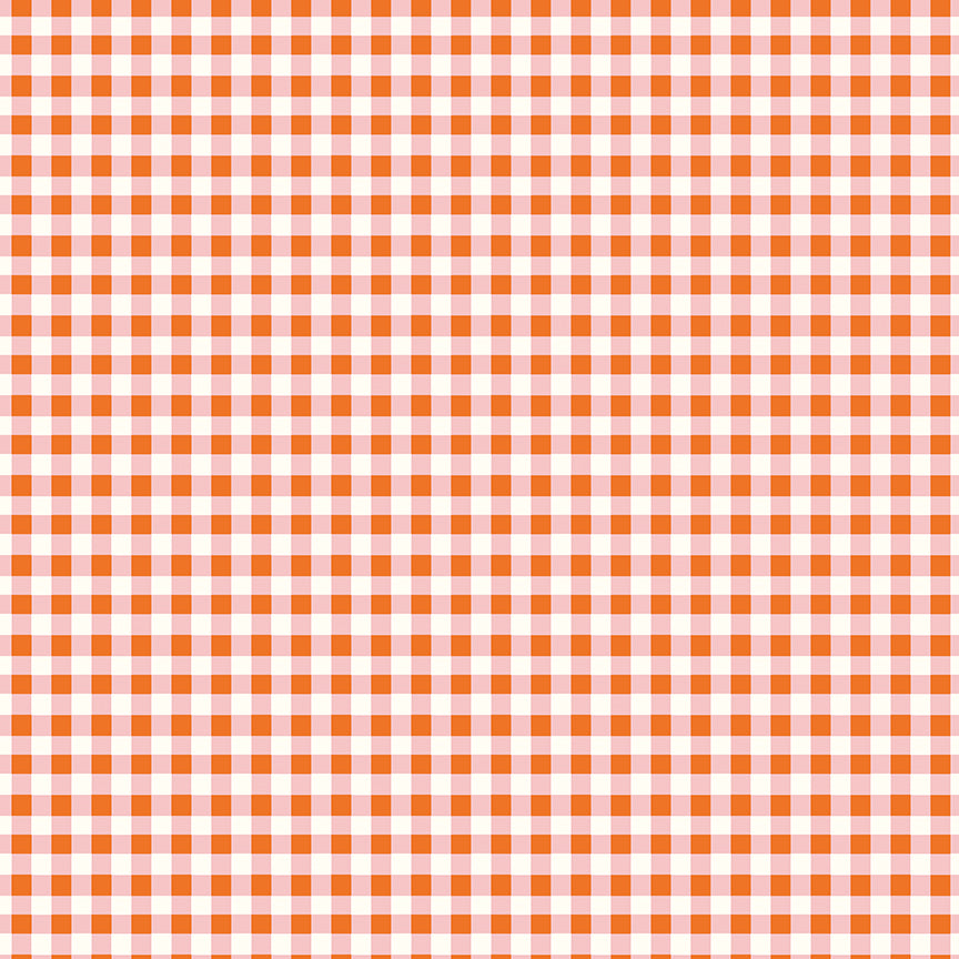 **PRE-ORDER** Cotton Nook - Plaid (Orange) - Minki Kim (Riley Blake Designs)