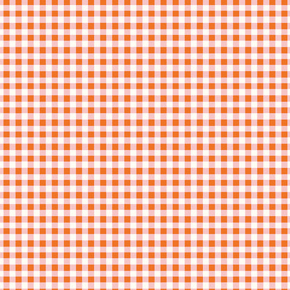 **PRE-ORDER** Cotton Nook - Plaid (Orange) - Minki Kim (Riley Blake Designs)