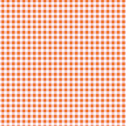 **PRE-ORDER** Cotton Nook - Plaid (Orange) - Minki Kim (Riley Blake Designs)