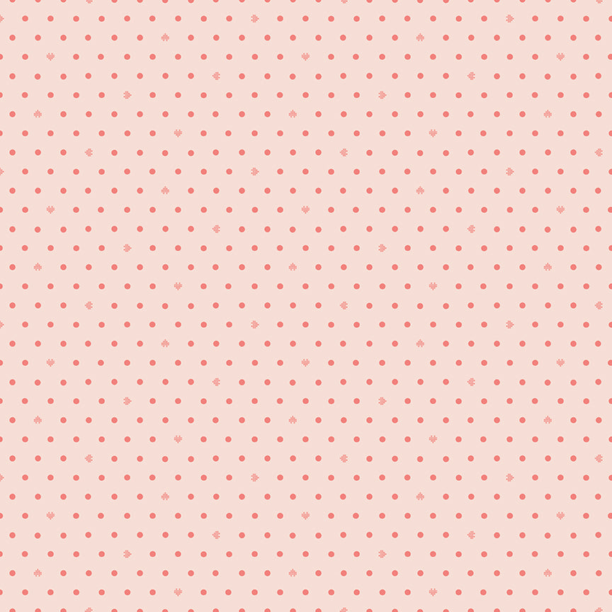 **PRE-ORDER** Cotton Nook - Dots (Blush) - Minki Kim (Riley Blake Designs)