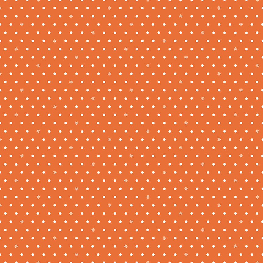 **PRE-ORDER** Cotton Nook - Dots (Orange) - Minki Kim (Riley Blake Designs)