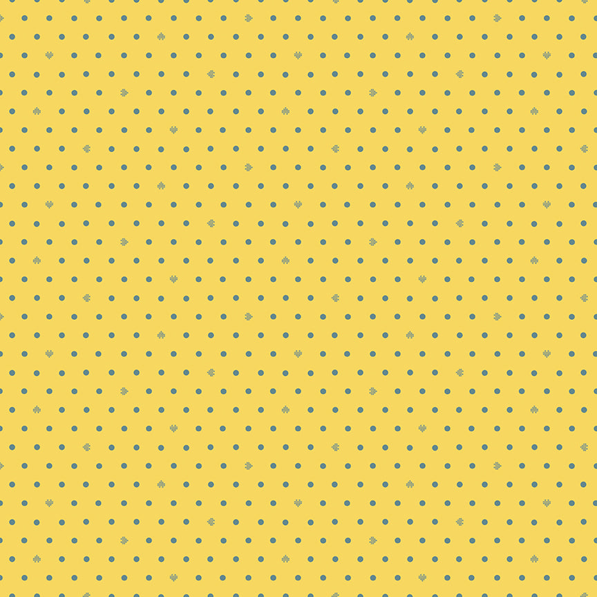 **PRE-ORDER** Cotton Nook - Dots (Yellow) - Minki Kim (Riley Blake Designs)