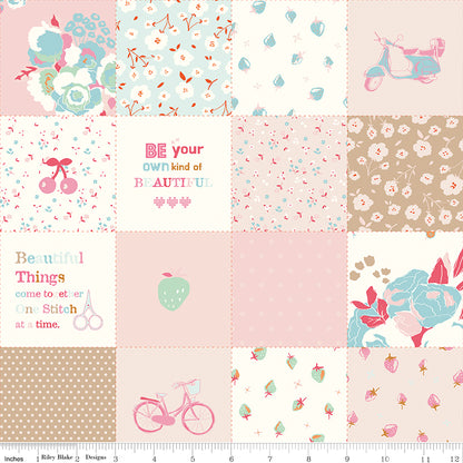 **PRE-ORDER** Cotton Nook - Patchwork (Pink) - Minki Kim (Riley Blake Designs)