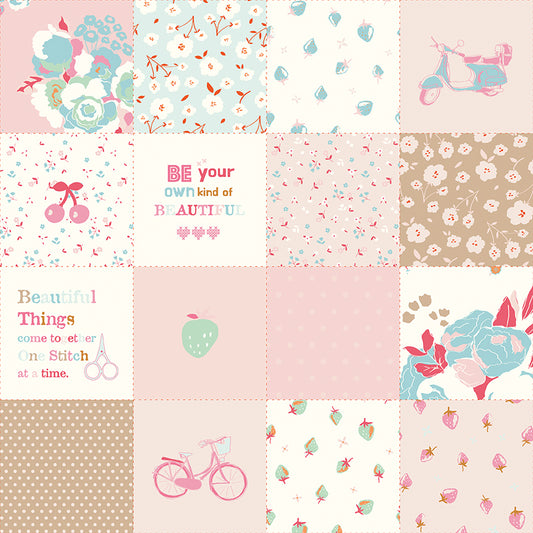 **PRE-ORDER** Cotton Nook - Patchwork (Pink) - Minki Kim (Riley Blake Designs)