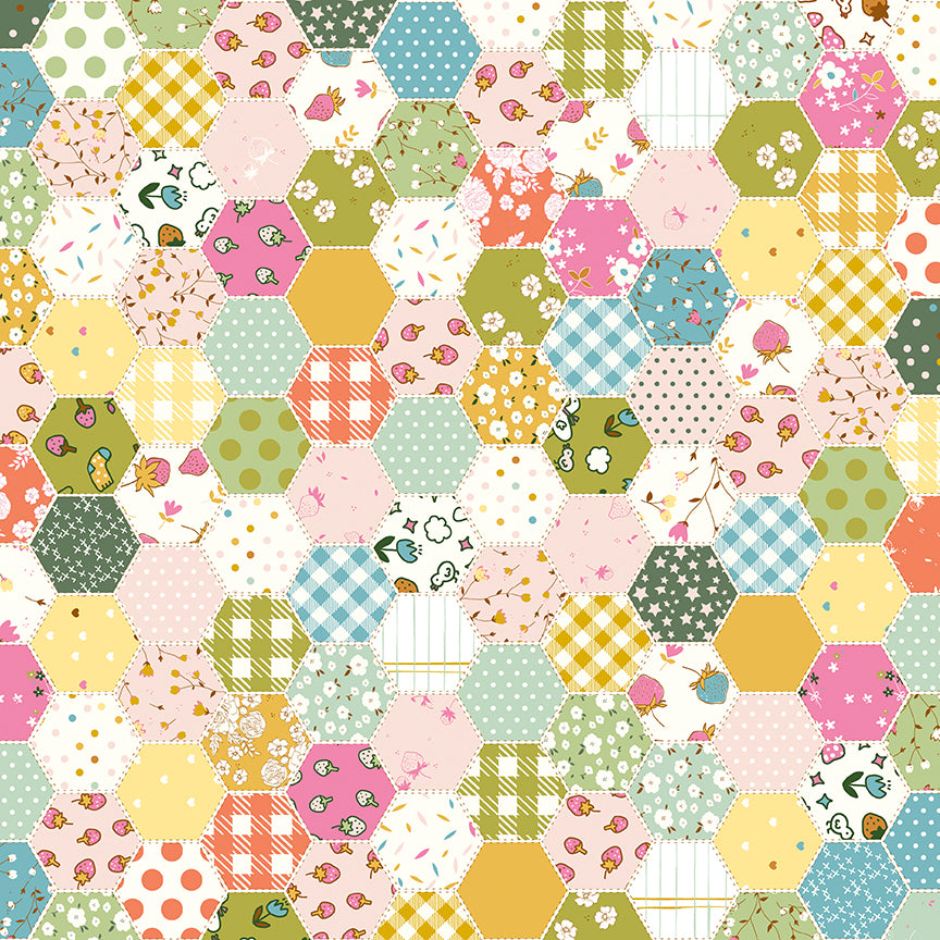 **PRE-ORDER** Ashmere - Hexies (Multi) - Minki Kim (Riley Blake Designs)