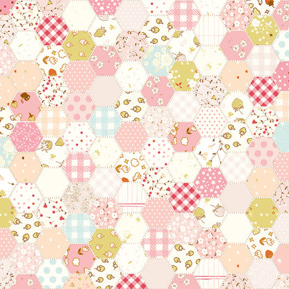 **PRE-ORDER** Ashmere - Hexies (Pink) - Minki Kim (Riley Blake Designs)