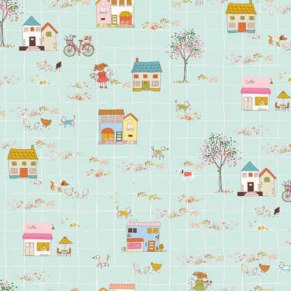 **PRÉCOMMANDE** Ashmere - Little Town (Light Songbird) - Minki Kim (Riley Blake Designs)