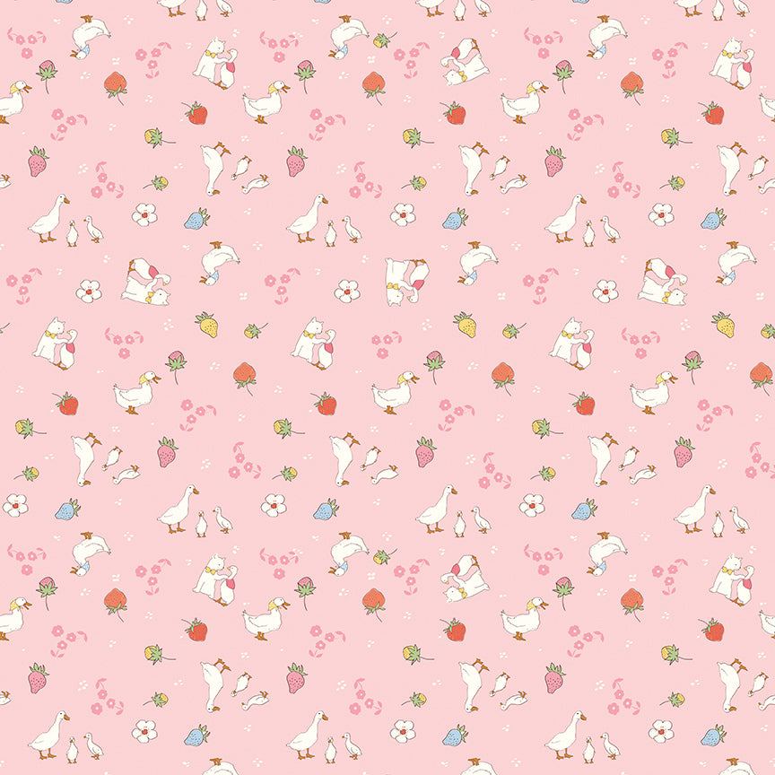 **PRÉCOMMANDE** Ashmere - Friends (Pink) - Minki Kim (Riley Blake Designs)