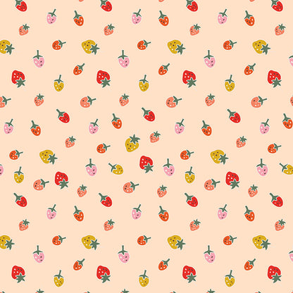 **PRE-ORDER** Ashmere - Strawberries (Shell) - Minki Kim (Riley Blake Designs)
