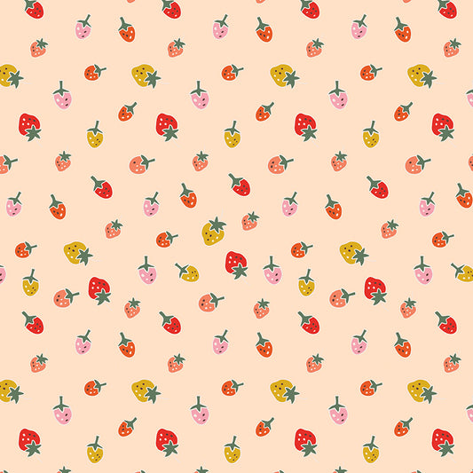 **PRE-ORDER** Ashmere - Strawberries (Shell) - Minki Kim (Riley Blake Designs)