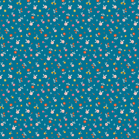 **PRE-ORDER** Ashmere - Flower Bed (Blue) - Minki Kim (Riley Blake Designs)