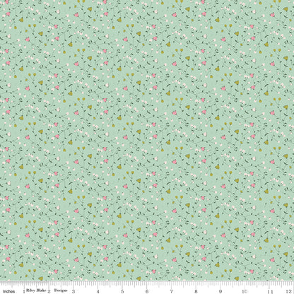 **PRÉCOMMANDE** Ashmere - Flower (Sage) - Minki Kim (Riley Blake Designs)
