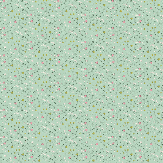 **PRE-ORDER** Ashmere - Flower (Sage) - Minki Kim (Riley Blake Designs)