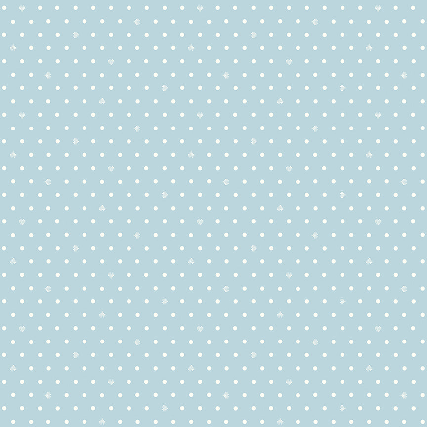**PRE-ORDER** Ashmere - Heart Dots (Light Blue) - Minki Kim (Riley Blake Designs)