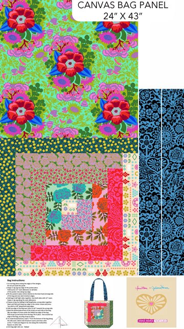 Tote Panel No.1 by Anna Maria Parry - Canvas Bag Panel -  CAMT03-10