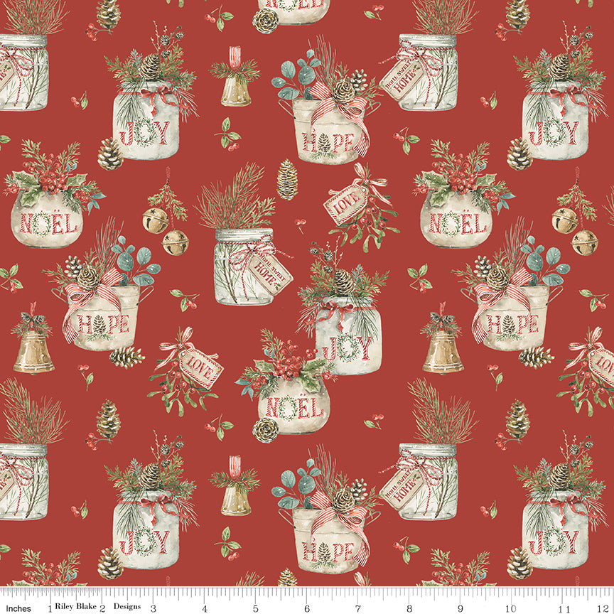 Holiday Spirit (Lisa Audit) - Rouge Main - Riley Blake Designs