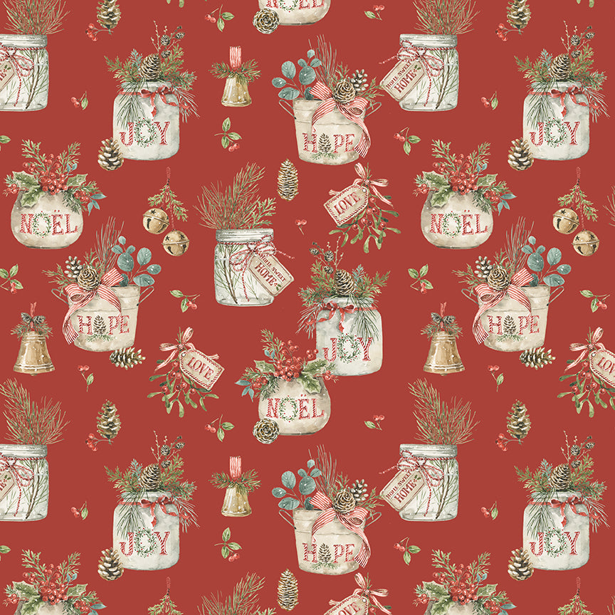 Holiday Spirit (Lisa Audit) - Rouge Main - Riley Blake Designs
