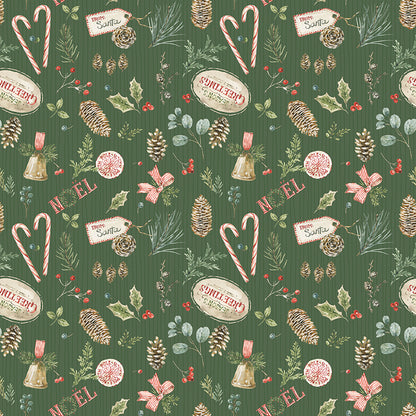 Holiday Spirit (Lisa Audit) - Green Main - Riley Blake Designs