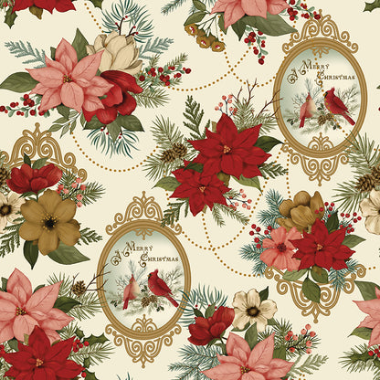 Christmas Greetings (Sandy Gervais) - Creme Main - Riley Blake Designs