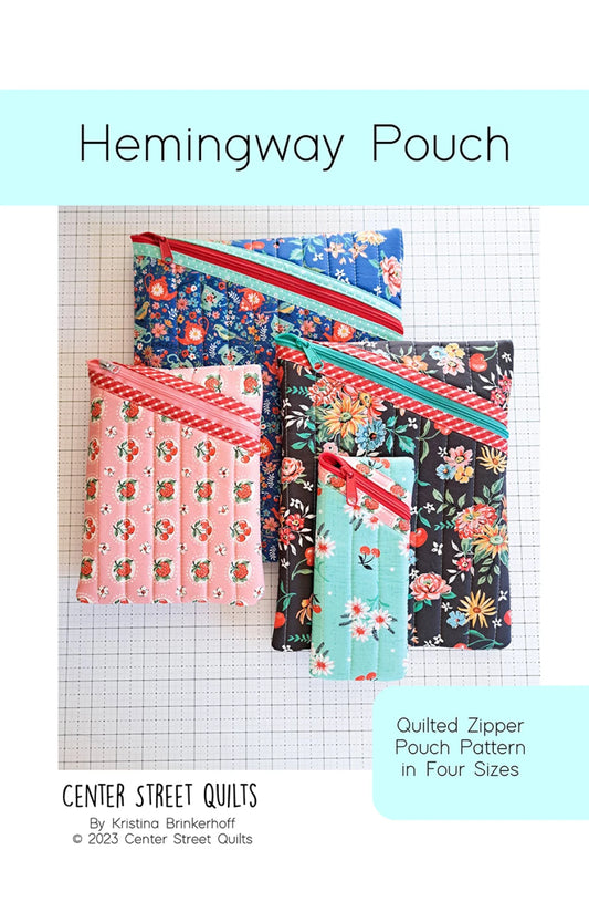Hemingway Pouch Pattern - Center Street Quilts