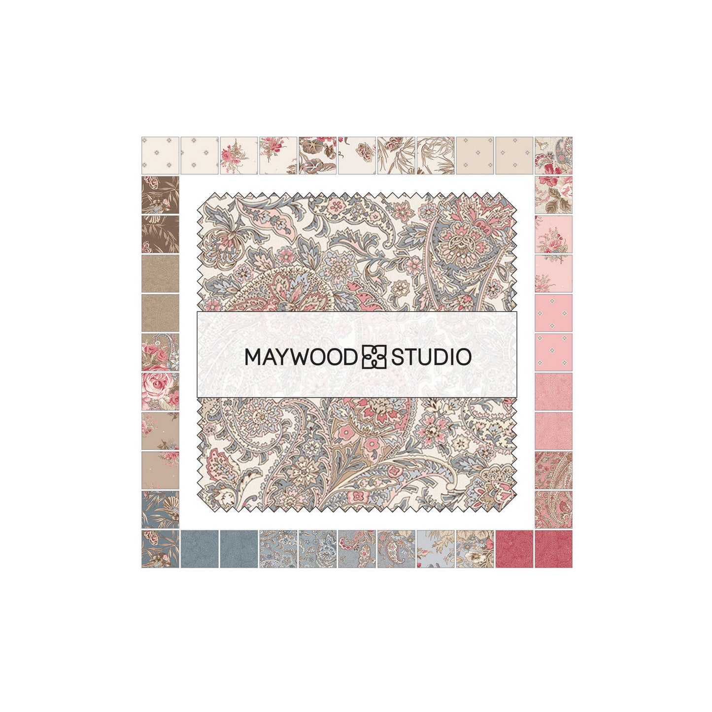 Meadow Blush - 5" Charms - Maywood Studios