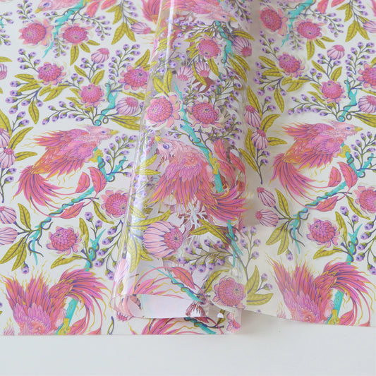 **PRÉCOMMANDE** TPU TRANSPARENT Collection Legendary Tula Pink : Hot Wings (Vendu par 1/2 VERGE OU EN CONTINU)