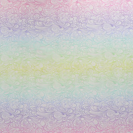 **PRÉCOMMANDE** Tula Pink Floral Reef : Vinyle Making Waves (vendu au 1/2 yard OU EN CONTINU)