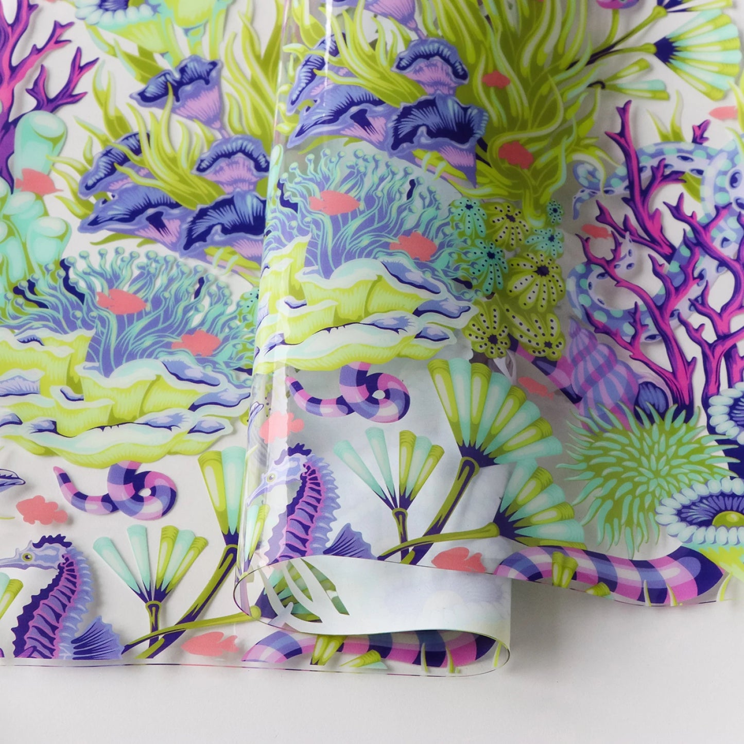 **PREORDER** Tula Pink Floral Reef Collection: Reef What You Sew Vinyl (Sold by the 1/2 Yard OR CONTINUOUSLY)