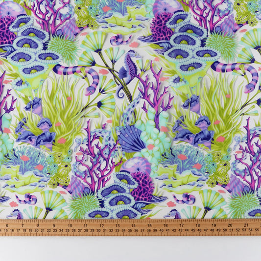 **PREORDER** Tula Pink Floral Reef Collection: Reef What You Sew Vinyl (Sold by the 1/2 Yard OR CONTINUOUSLY)