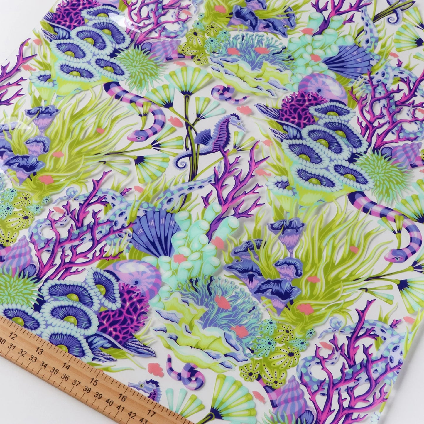 **PREORDER** Tula Pink Floral Reef Collection: Reef What You Sew Vinyl (Sold by the 1/2 Yard OR CONTINUOUSLY)
