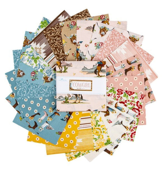 Cowgirl (Echo Park Paper co) - 5" Charms - Riley Blake Designs