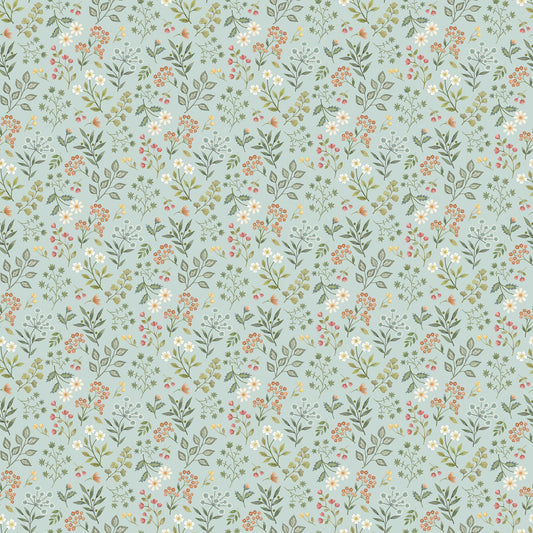 Woodland Hearts - Floral - Northcott