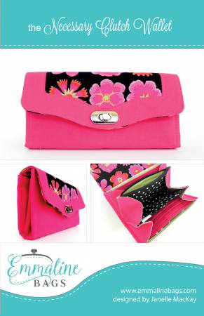The Necessary Clutch Wallet - Emmaline Bags Paper Pattern