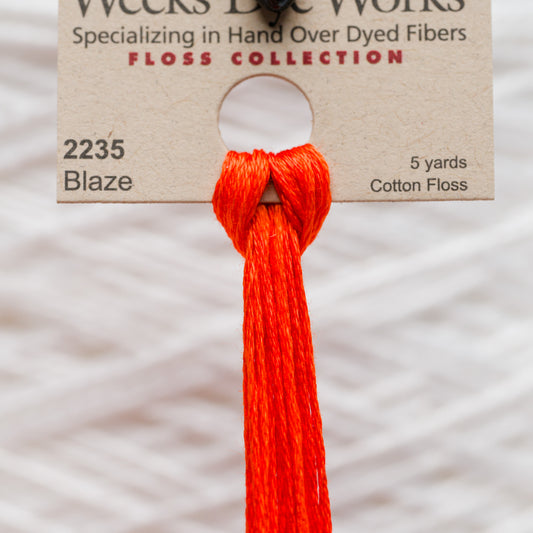 2235 Blaze - Weeks Dye Works 6-Strand Floss