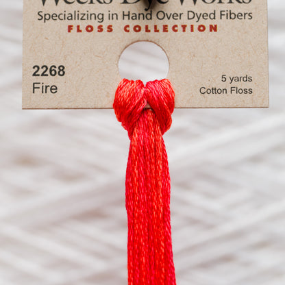 2268 Fire - Weeks Dye Works 6-Strand Floss