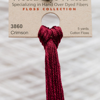 3860 Crimson  - Weeks Dye Works 6-Strand Floss