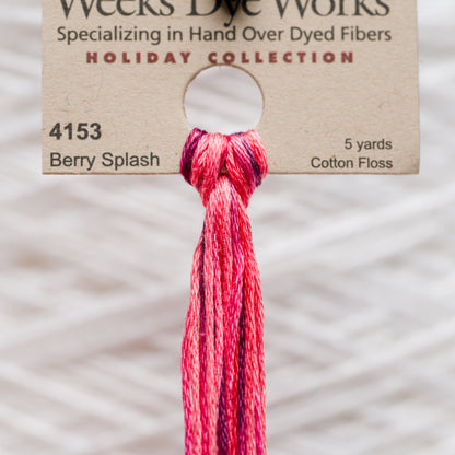4153 Berry Splash - Weeks Dye Works 6-Strand Floss